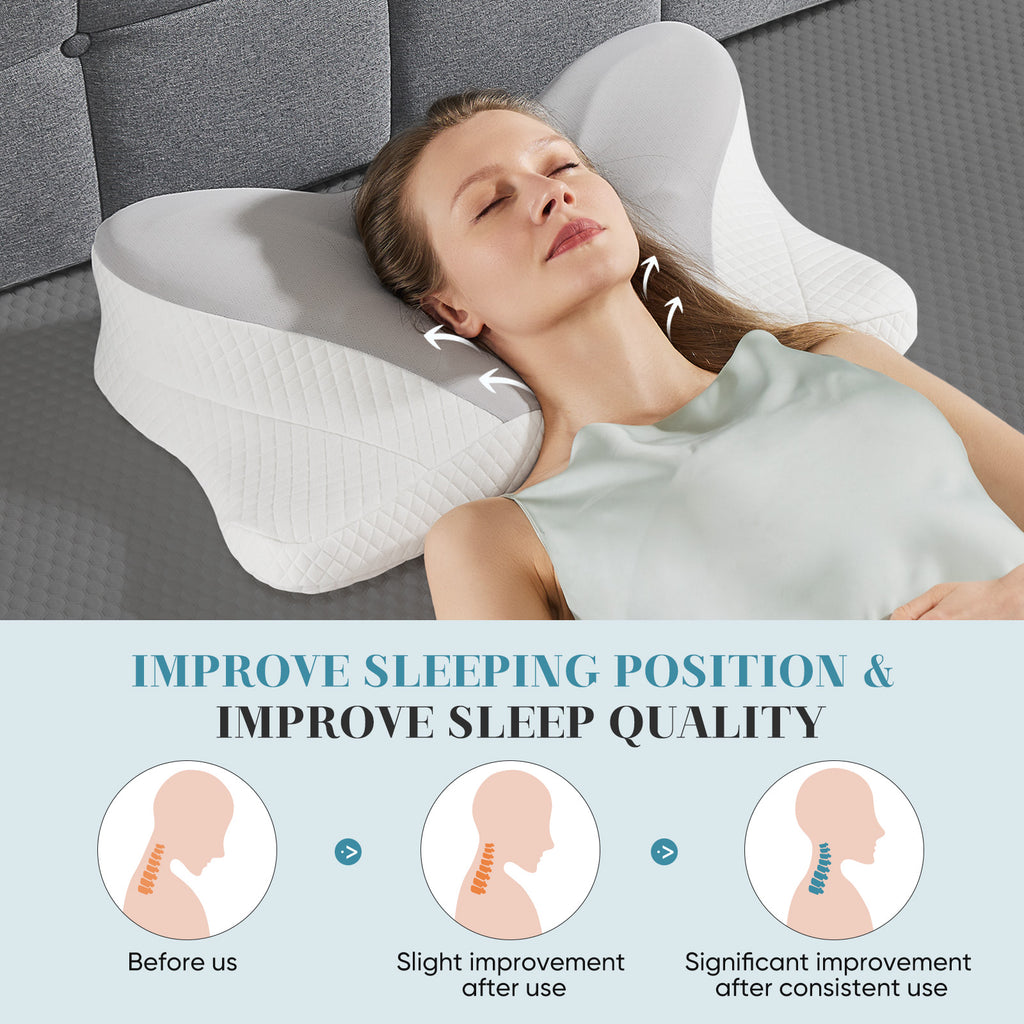 Ergonomic Foam Neck Support Pillow