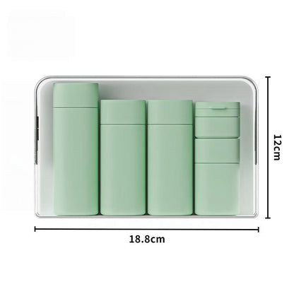 Compact Travel Bottle Set – Leak-Proof Toiletry Kit with Carry Case