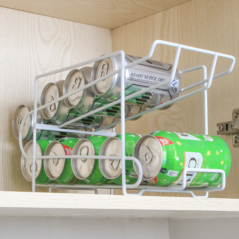 Double-layer Can Storage Rack