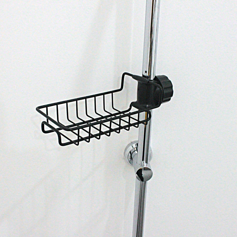 Adjustable Sink Faucet Holder Soap Basket Organizer
