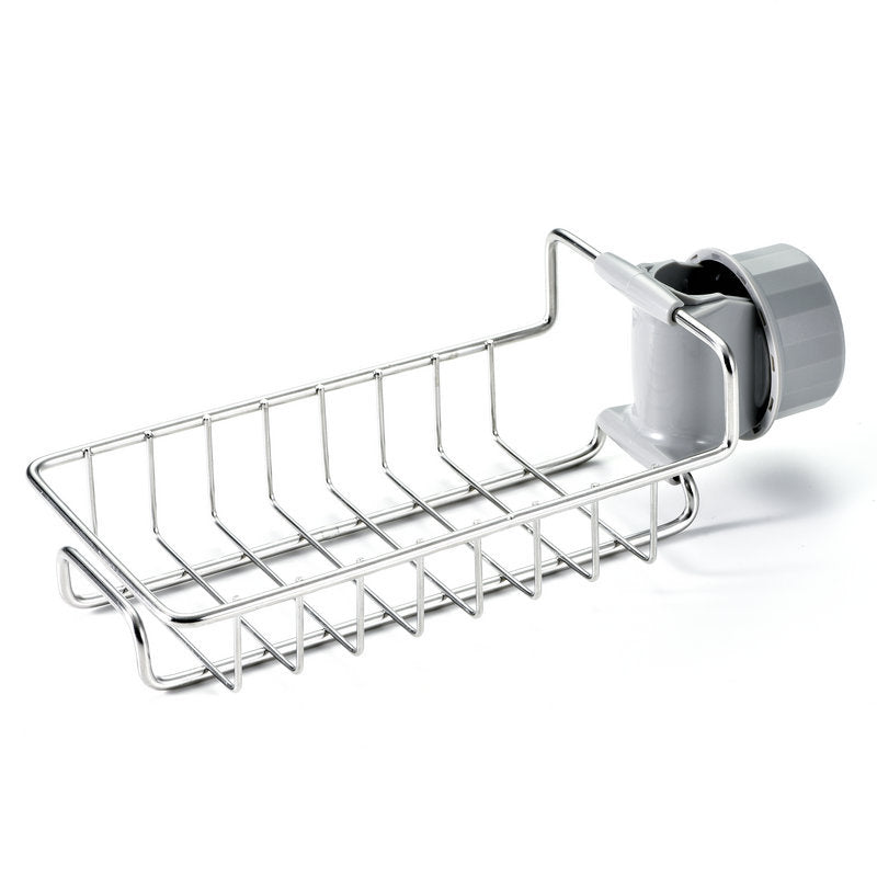 Adjustable Sink Faucet Holder Soap Basket Organizer