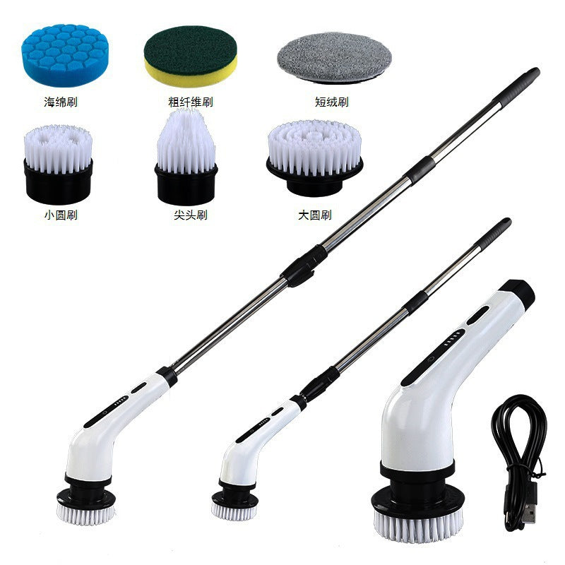 Electric Waterproof Multifunction Cleaning Scrubbing Brush