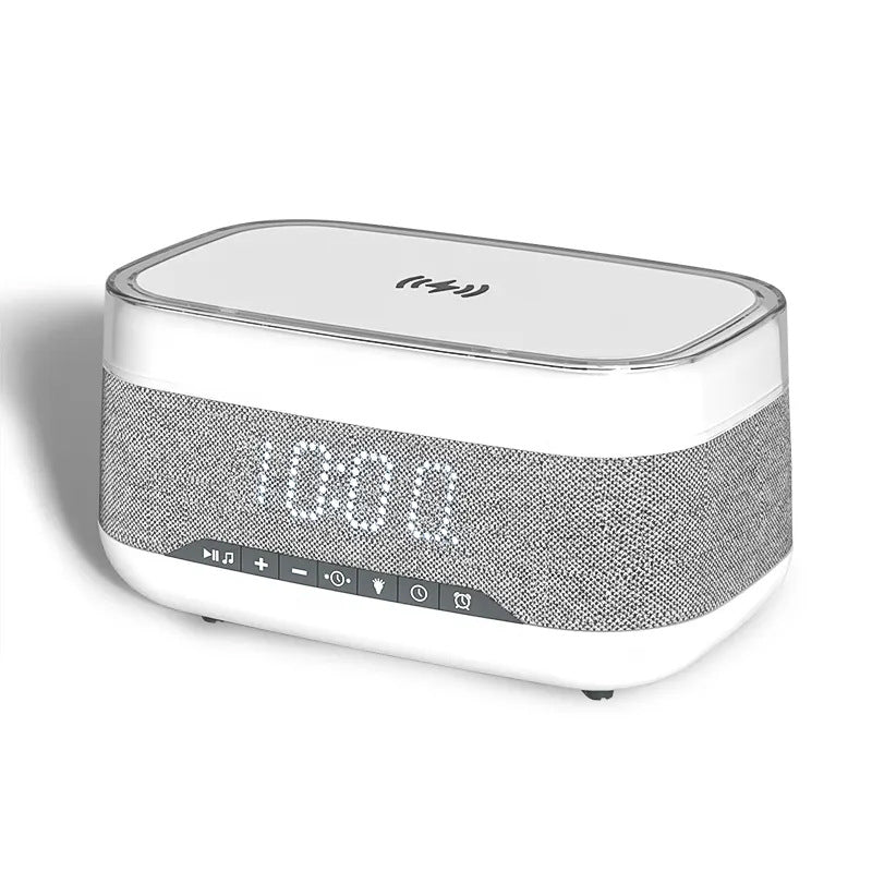 Multifunctional Alarm Clock Bluetooth Speaker Wireless Charger