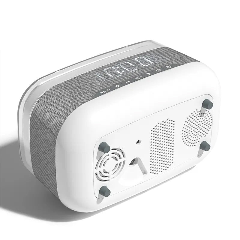 Multifunctional Alarm Clock Bluetooth Speaker Wireless Charger