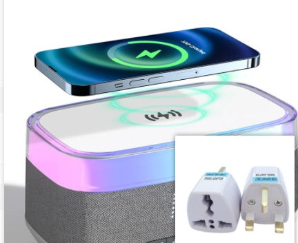 Multifunctional Alarm Clock Bluetooth Speaker Wireless Charger