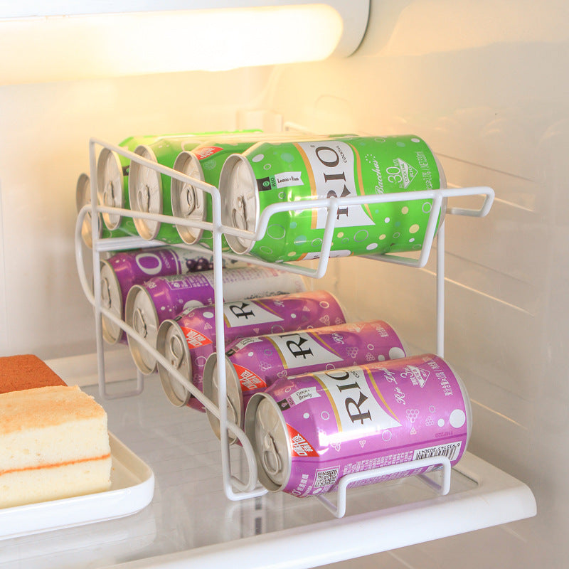 Double-layer Can Storage Rack