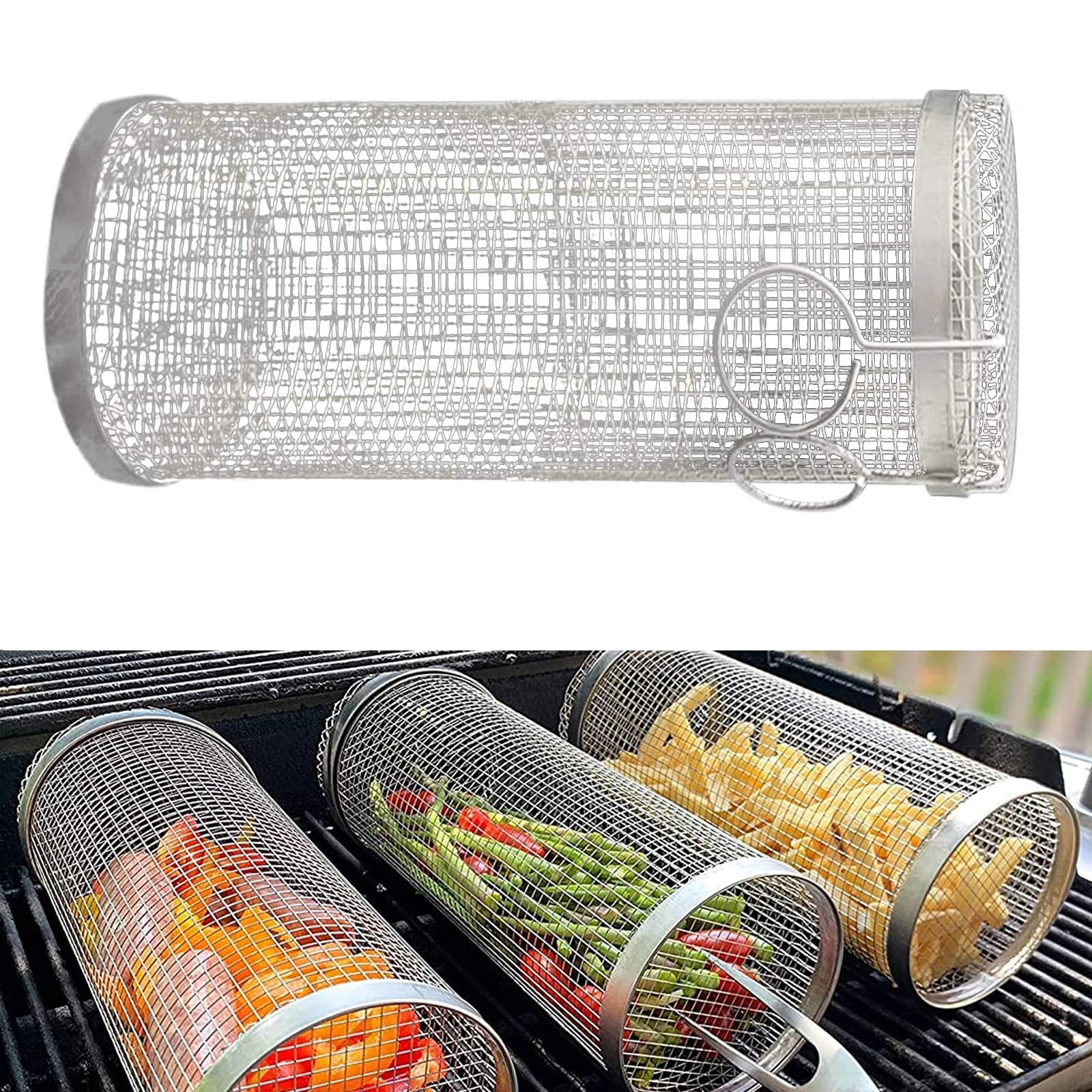 Rolling Grilling BBQ Basket