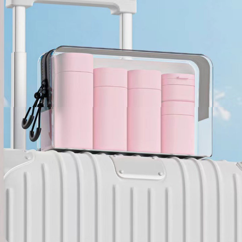 Compact Travel Bottle Set – Leak-Proof Toiletry Kit with Carry Case