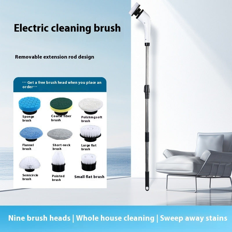 Electric Waterproof Multifunction Cleaning Scrubbing Brush