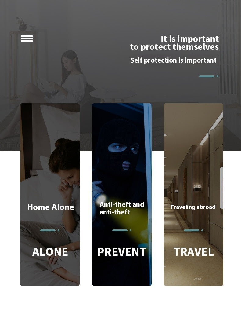 Anti-theft Door Stopper with alarm