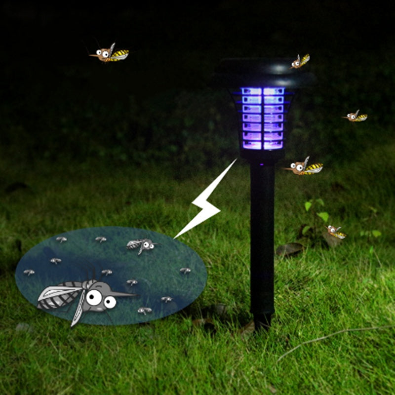 Solar Led Rechargeable Anti-Mosquito bug zapper path Lamp