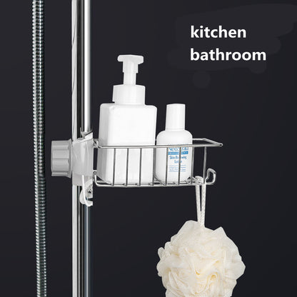 Adjustable Sink Faucet Holder Soap Basket Organizer